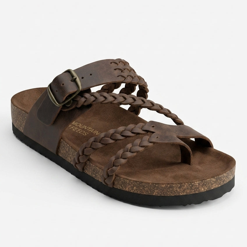 Hayleigh Braided Cork Sandals – Your Feet Called. They Want These.