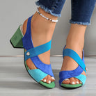 Elara | Cross Strap Comfort Heels