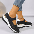 Lena Strap Comfort Shoes - Color:Black;Size:36