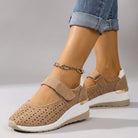 Lena Strap Comfort Shoes - Color:Light Brown;Size:36